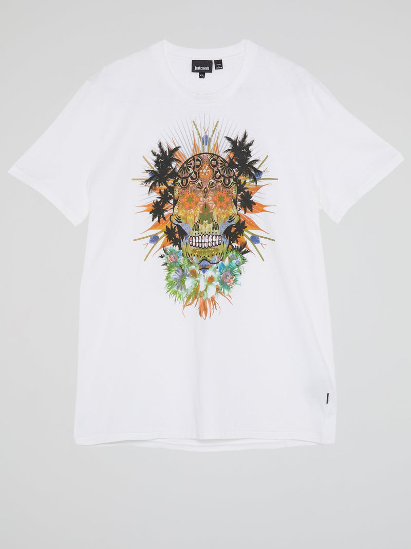 White Printed T-Shirt