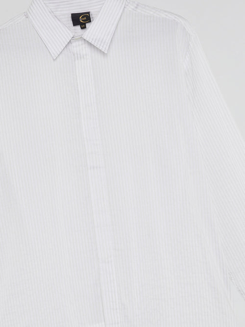 White Pinstripe Shirt