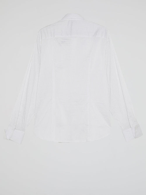 White Pinstripe Shirt