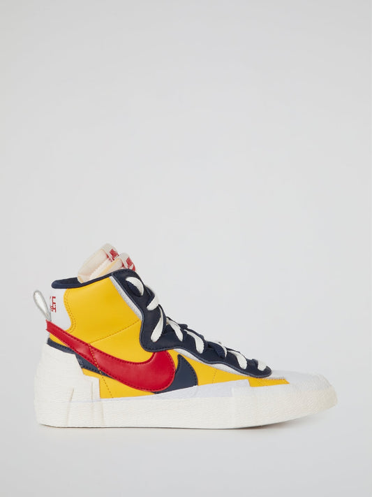 Nike Blazer Mid Sacai Yellow Sneakers