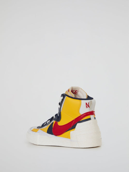 Nike Blazer Mid Sacai Yellow Sneakers