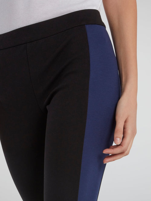 Side Contrast Detail Leggings