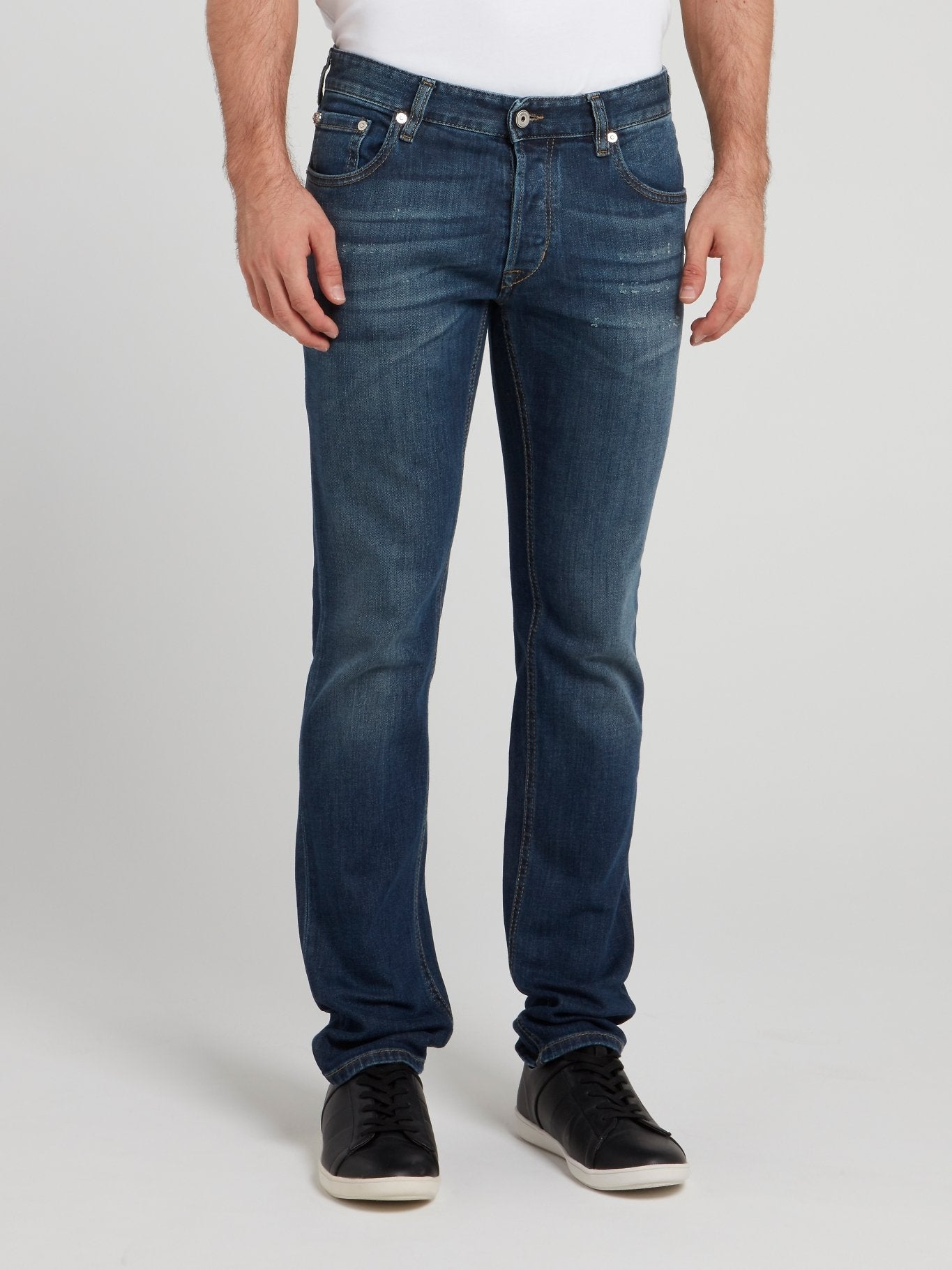 Navy Dark Wash Denim Jeans