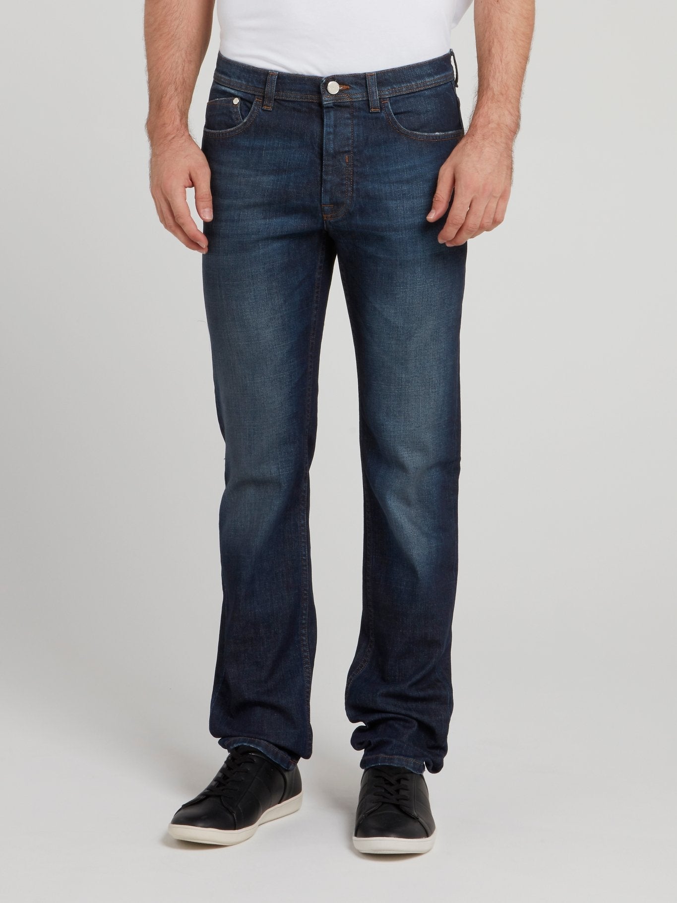 Dark Wash Straight Leg Jeans