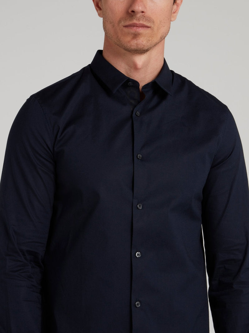 Navy Button Up Shirt