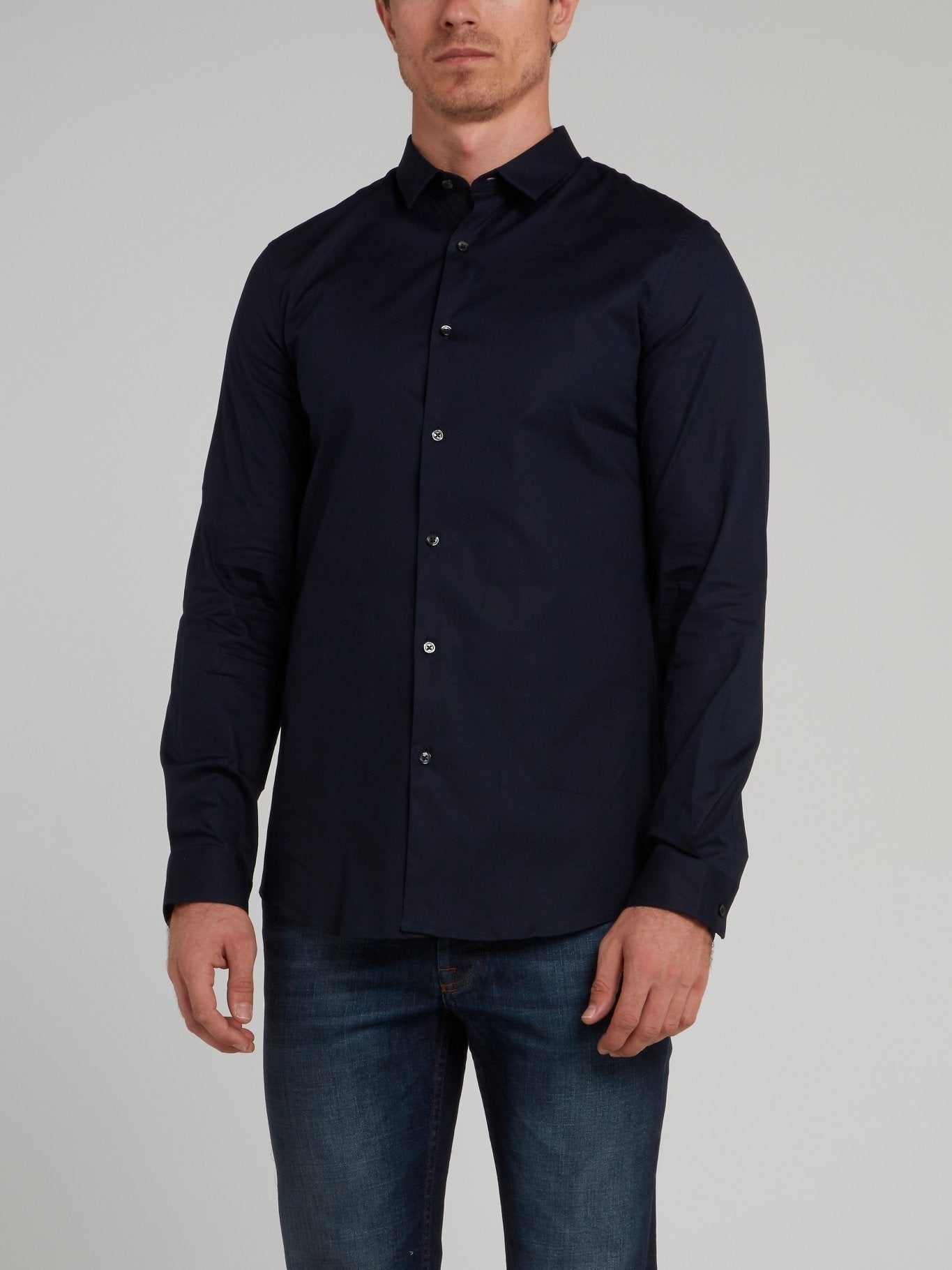 Navy Button Up Shirt