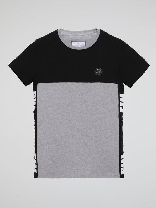 Two Tone Ribbed Edge T-Shirt (Kids)