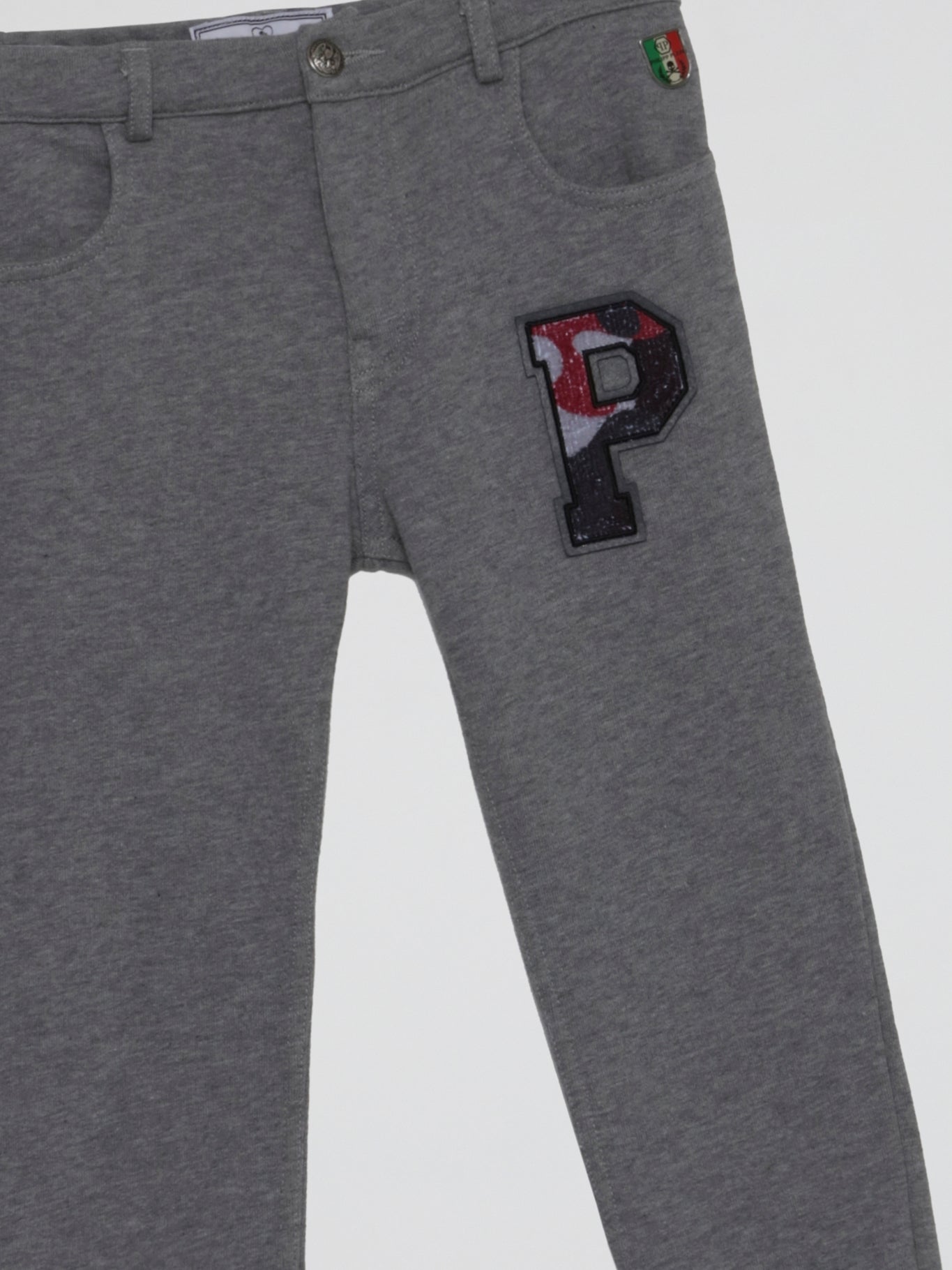 Grey Appliquéd Jogging Trousers (Kids)