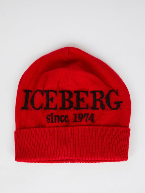 Red Logo Cashmere Beanie