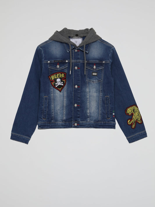 Patchwork Denim Jacket (Kids)