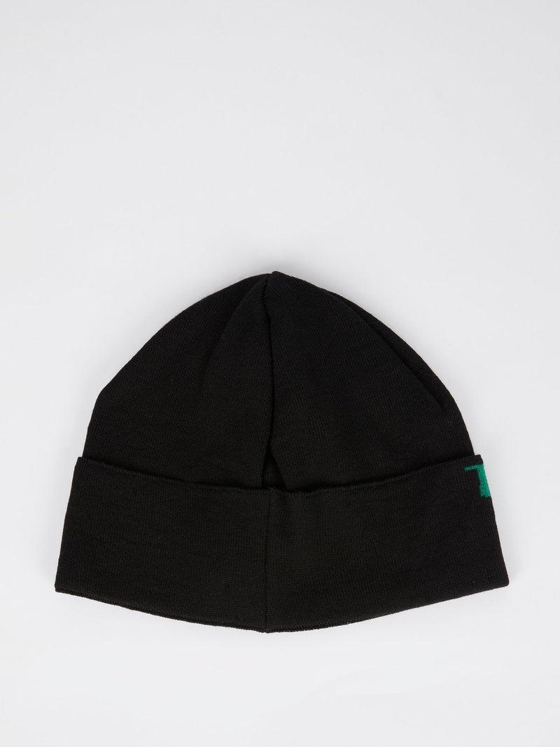 Black with Rainbow Logo Knitted Cap