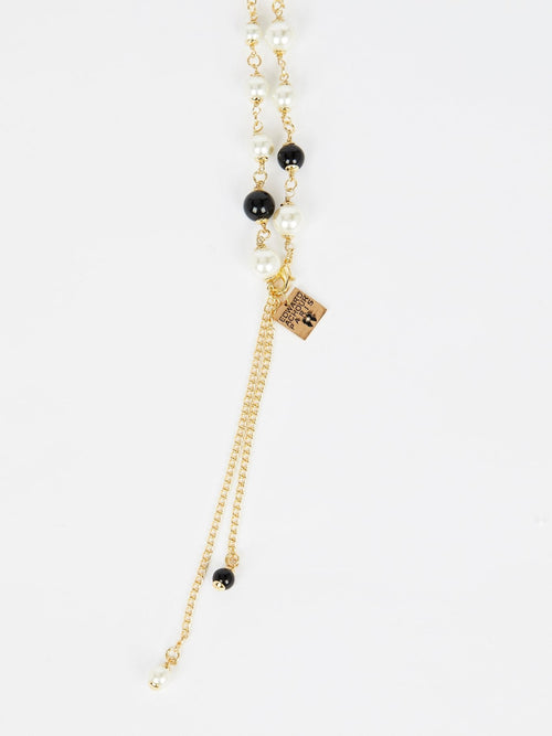 Black Pearl Chain Necklace