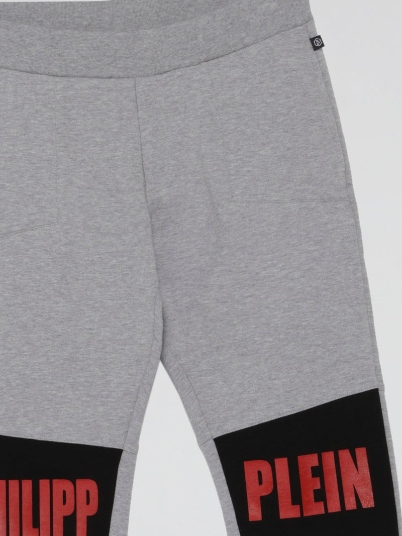 Grey Logo Pocket Jogging Trousers (Kids)