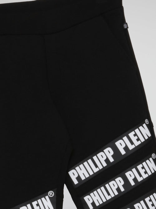 Black Logo Statement Jogging Trousers (Kids)