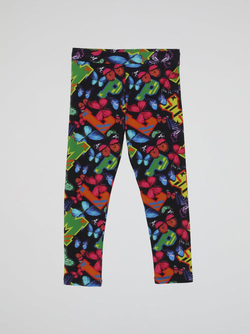 Butterfly All-Over-Print Leggings (Kids)