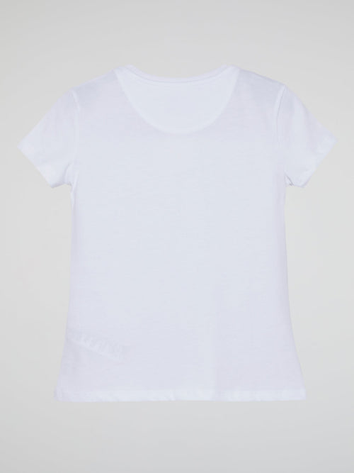 PLN Girl White Crewneck T-Shirt (Kids)