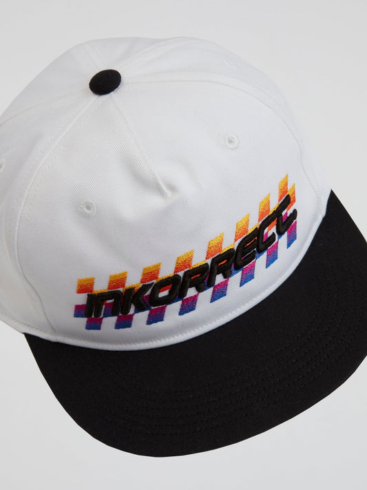 Contrast Embroidered Racing Logo Hat