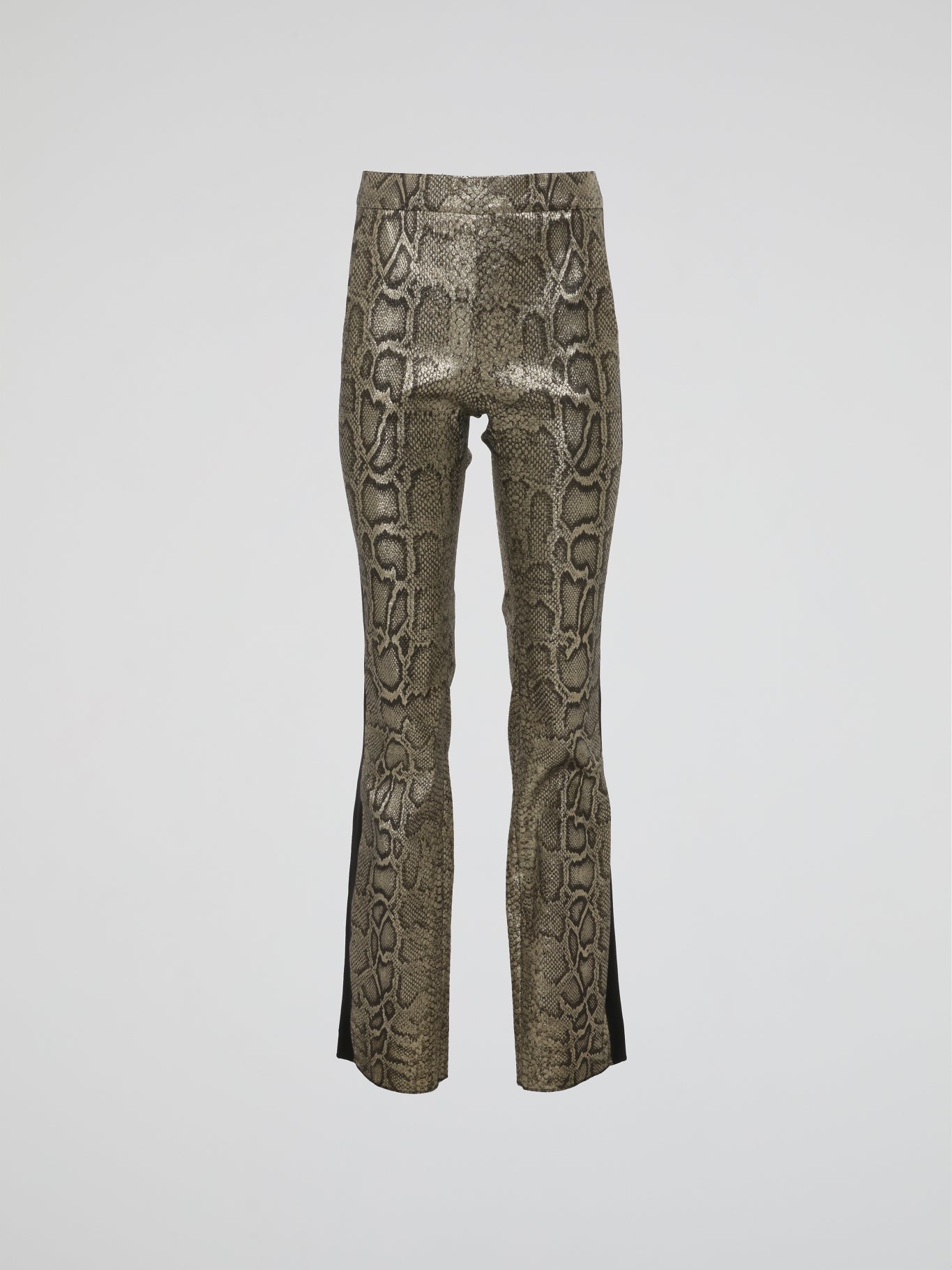 Snake Print Bootcut Pants