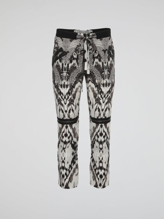 Zipper Detailed Lace Up Trousers