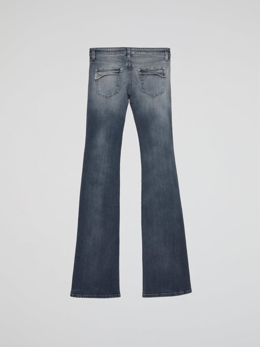 Essential Mid Rise Boot Cut Jeans