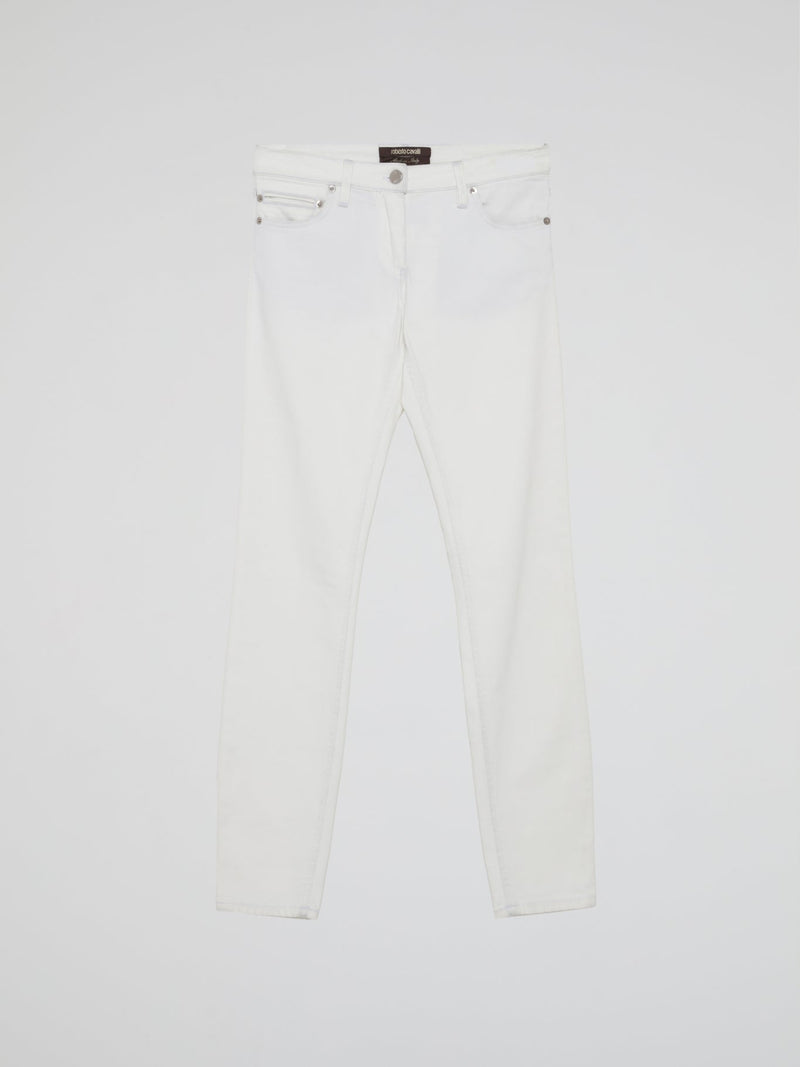 White Slim Fit Jeans