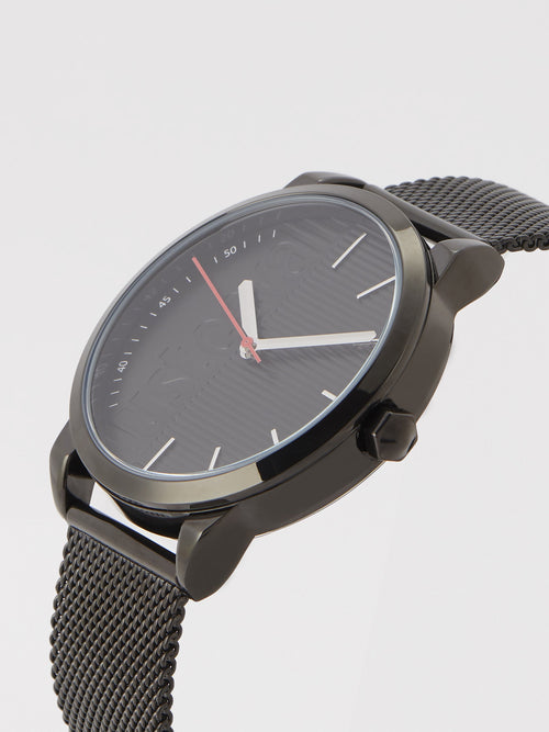 Forte Black Milanese Strap Analog Watch